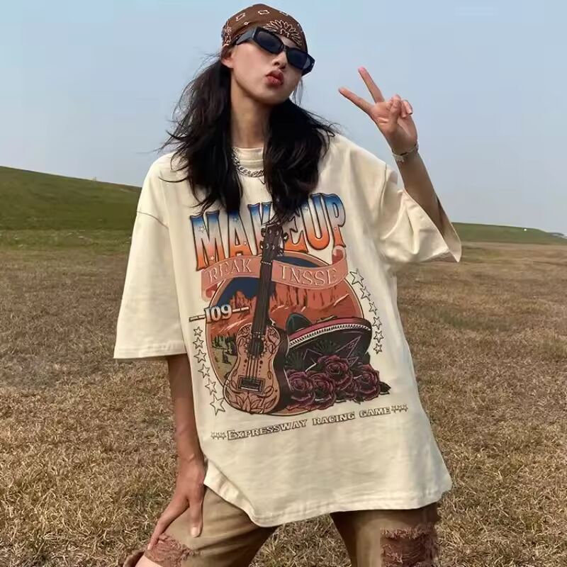 Long Woman Tops Baggy T Shirt for Women Alo Clothing Female Korean Popular Clothes Youthful Fashion Women's 2025 Streetwear Yk2