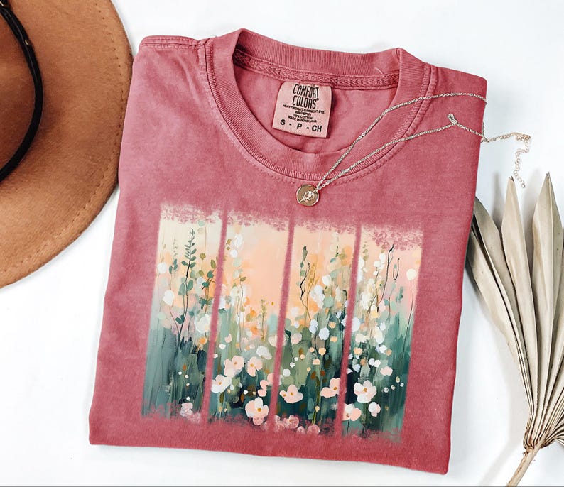Retro Wildflower Shirt, Flower Shirt, Cottagecore Floral Shirt, Flowers Lover Gift, Boho Floral Shirt, Wild Flower Shirt